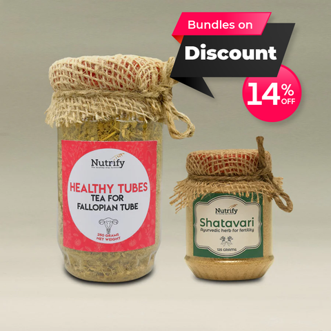 Fertility Bundle D ( 1 Healthy Tubes Tea and 1 Shatavari)