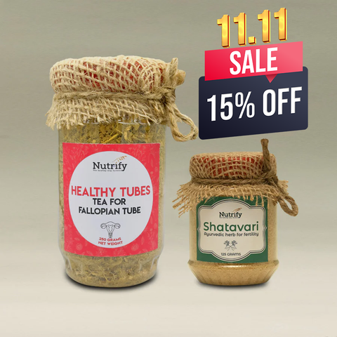 Fertility Bundle D ( 1 Healthy Tubes Tea and 1 Shatavari)