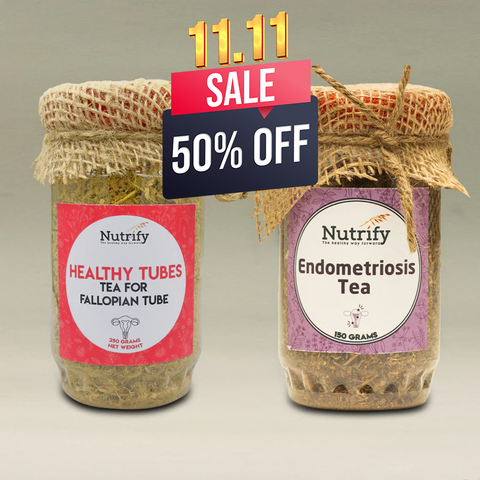 Fertility Bundle E ( 1 Healthy Tubes Tea and 1 Endometriosis Tea)