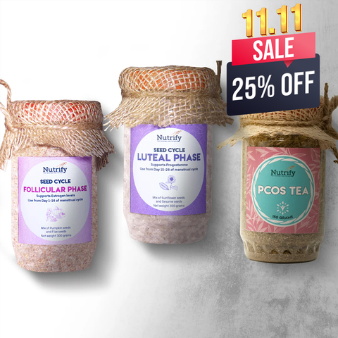 Hormonal Balance Bundle B (PCOS Tea and Seed Cycle Kit)