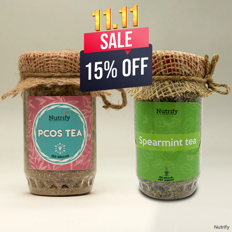 Hormonal Balance Bundle D (1 PCOS Tea and 1 Spearmint Tea)